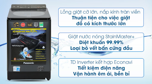 Máy giặt Panasonic lồng đứng 12,5 Kg NA-FD125V1BV