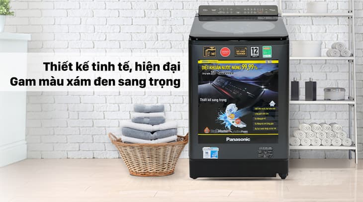 Máy giặt Panasonic lồng đứng 12,5 Kg NA-FD125V1BV