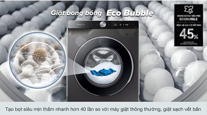 Máy giặt sấy Samsung AI 11KG WD11T734DBX/SV