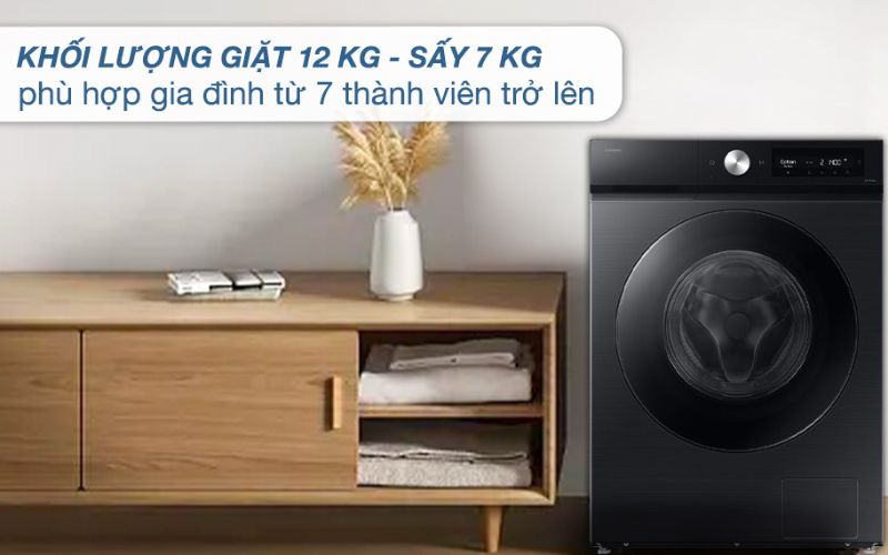 Công suất lớn, 20 chương trình phục vụ tốt nhu cầu giặt sấy của mọi nhà Công suất lớn, 20 chương trình phục vụ tốt nhu cầu giặt sấy của mọi nhà