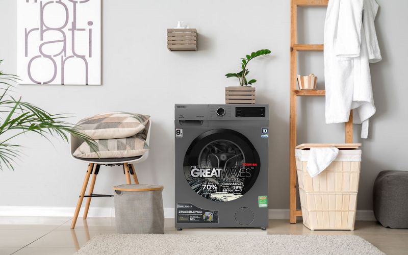 Máy giặt Toshiba có kiểu dáng hiện đại, mang lại hiệu quả giặt giũ vượt trội Máy giặt Toshiba có kiểu dáng hiện đại, mang lại hiệu quả giặt giũ vượt trội