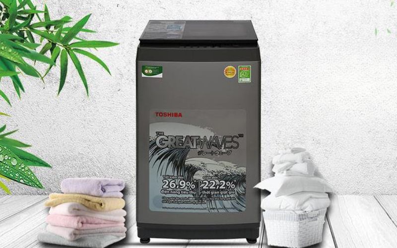  Máy giặt Toshiba lồng ngang nổi bật với khả năng tiết kiệm nước và điện năng hiệu quả