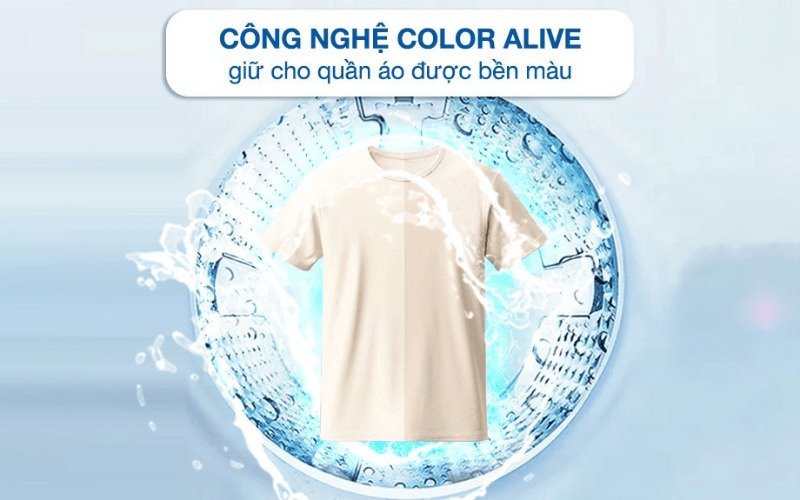 Công nghệ Color Alive hạn chế tối đa tình trạng phai màu quần áo  Công nghệ Color Alive hạn chế tối đa tình trạng phai màu quần áo