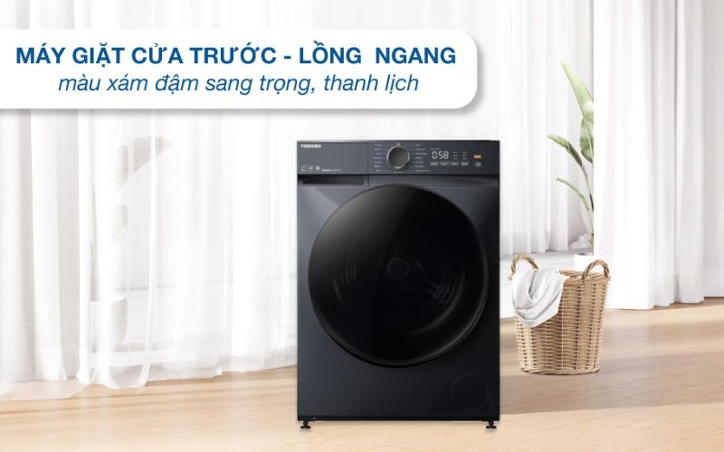 Chiếc máy giặt Toshiba hiện đại lắp đặt hài hòa với mọi không gian Chiếc máy giặt Toshiba hiện đại lắp đặt hài hòa với mọi không gian