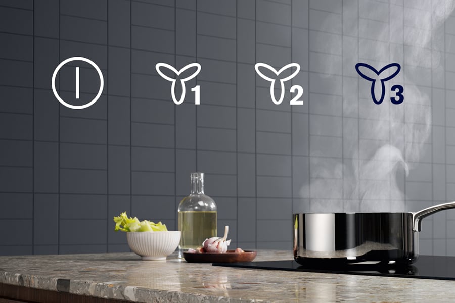 Bảng điều khiển nút nhấn, 3 chế độ gió sử dụng máy hút mùi đơn giản hơn Bảng điều khiển nút nhấn, 3 chế độ gió sử dụng máy hút mùi đơn giản hơn