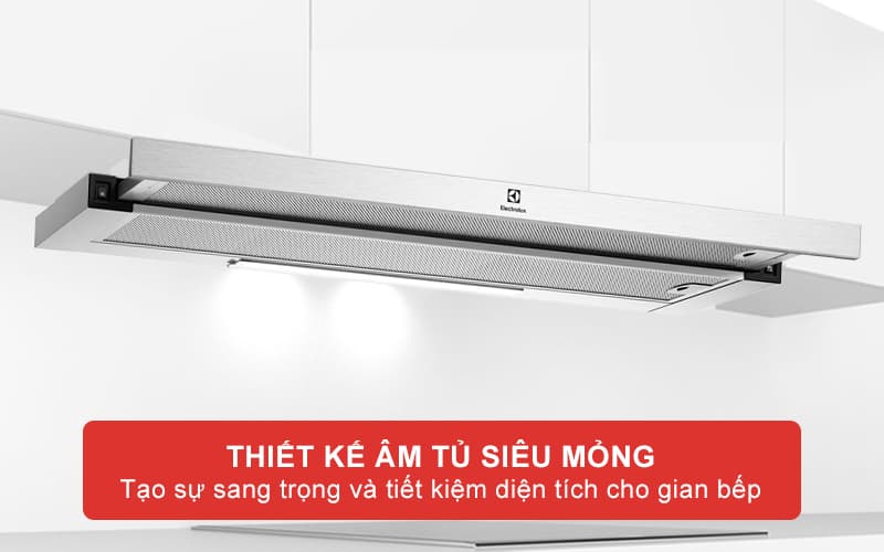 Thiết kế lắp âm sang trọng, bền đẹp tăng thêm tính thẩm mỹ cho gian bếp