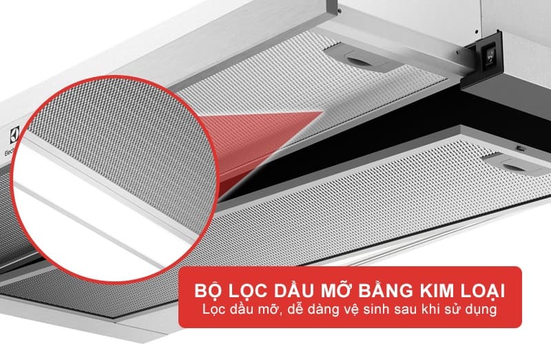 Lưới lọc kim loại cấu tạo 5 lớp bền chắc lọc dầu mỡ hiệu quả hơn
