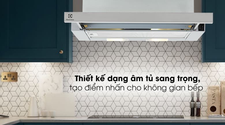 Thiết kế lắp âm sang trọng, bền đẹp cho không gian bếp rộng rãi, thông thoáng hơn