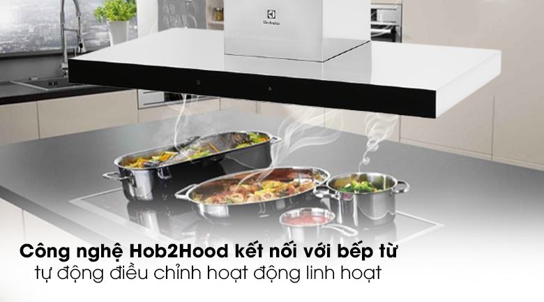 Công nghệ Hob2Hood kết nối bếp từ tự động điều chỉnh chế độ hút Công nghệ Hob2Hood kết nối bếp từ tự động điều chỉnh chế độ hút