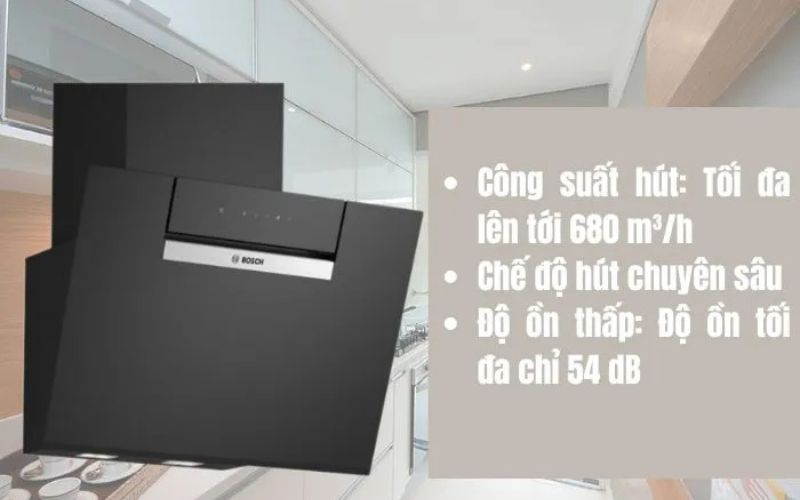 Công suất lớn cùng chế độ hút chuyên sâu giúp gian bếp, trong lành, thoáng đãng Công suất lớn cùng chế độ hút chuyên sâu giúp gian bếp, trong lành, thoáng đãng