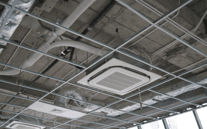 Giống như các loại điều hòa khác, điều hòa âm trần hoạt động dựa trên nguyên lý Heatpump.  Giống như các loại điều hòa khác, điều hòa âm trần hoạt động dựa trên nguyên lý Heatpump.