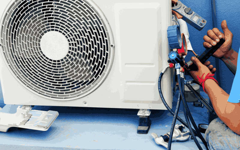 Kiểm tra tình trạng gas xem đó có phải nguyên nhân làm máy không lạnh hay không.  Kiểm tra tình trạng gas xem đó có phải nguyên nhân làm máy không lạnh hay không.