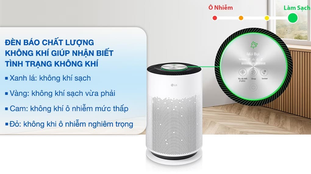 Đèn hiển thị màu sắc kiểm soát chất lượng không khí dễ dàng Đèn hiển thị màu sắc kiểm soát chất lượng không khí dễ dàng