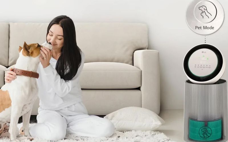 Chế độ PET CARE xử lý 55% mùi hôi, lông thú cưng Chế độ PET CARE xử lý 55% mùi hôi, lông thú cưng