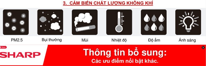 Máy lọc không khí Sharp FP-J50V-H Máy lọc không khí Sharp FP-J50V-H