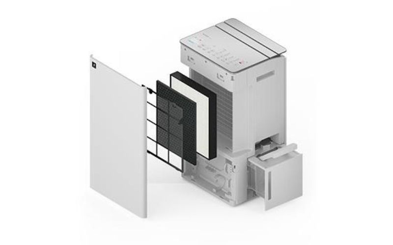  Công nghệ Plasmacluster Ion, bộ lọc 3 lớp khử mùi, kháng khuẩn, loại bỏ bụi hiệu quả