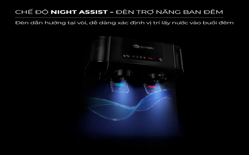  Chế độ Night Assist hỗ trợ lấy nước vào ban đêm dễ dàng hơn