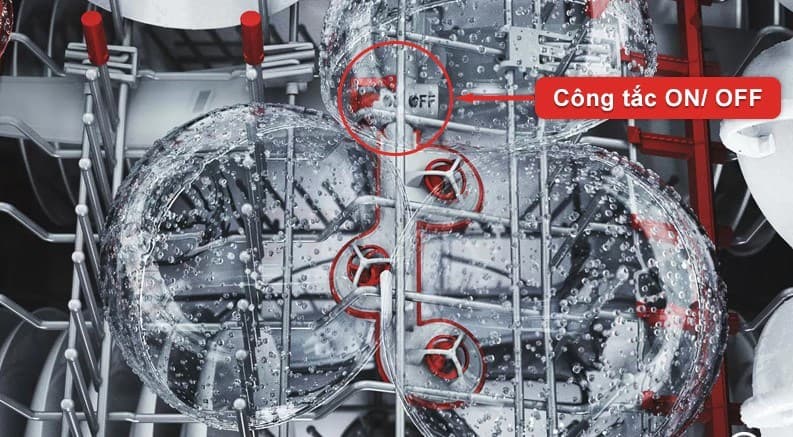 Hệ thống Extra Clean Zone và Intensive Zone rửa sạch toàn bộ chén bát Hệ thống Extra Clean Zone và Intensive Zone rửa sạch toàn bộ chén bát