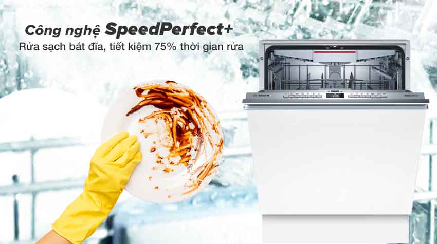 Tính năng SpeedPerfect Plus cho thời gian rửa rút ngắn đến 75% Tính năng SpeedPerfect Plus cho thời gian rửa rút ngắn đến 75%