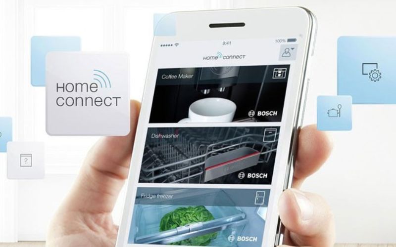 Chức năng Home Connect kiểm soát máy từ xa rất tiện lợi  Chức năng Home Connect kiểm soát máy từ xa rất tiện lợi