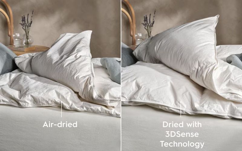 Công nghệ 3DSense giúp quần áo khô hoàn toàn, không để lại vết ẩm Công nghệ 3DSense giúp quần áo khô hoàn toàn, không để lại vết ẩm