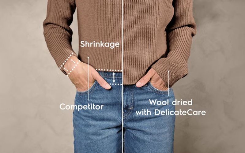 Công nghệ SteamCare hạn chế đến 50% nếp nhăn, loại bỏ mùi hôi khó chịu Công nghệ SteamCare hạn chế đến 50% nếp nhăn, loại bỏ mùi hôi khó chịu