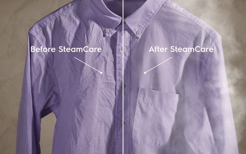 Công nghệ SteamCare giúp quần áo luôn trông như mới, phẳng phiu Công nghệ SteamCare giúp quần áo luôn trông như mới, phẳng phiu