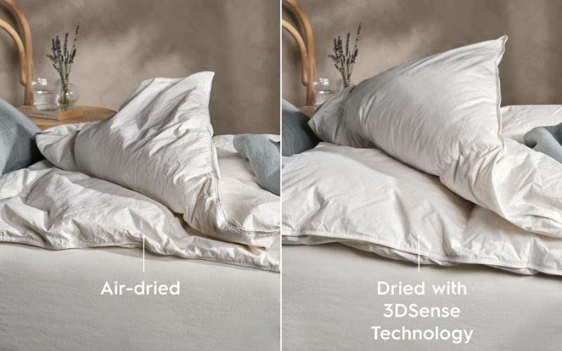 Công nghệ 3DSense sấy khô hoàn hảo, không để lại vết ẩm Công nghệ 3DSense sấy khô hoàn hảo, không để lại vết ẩm