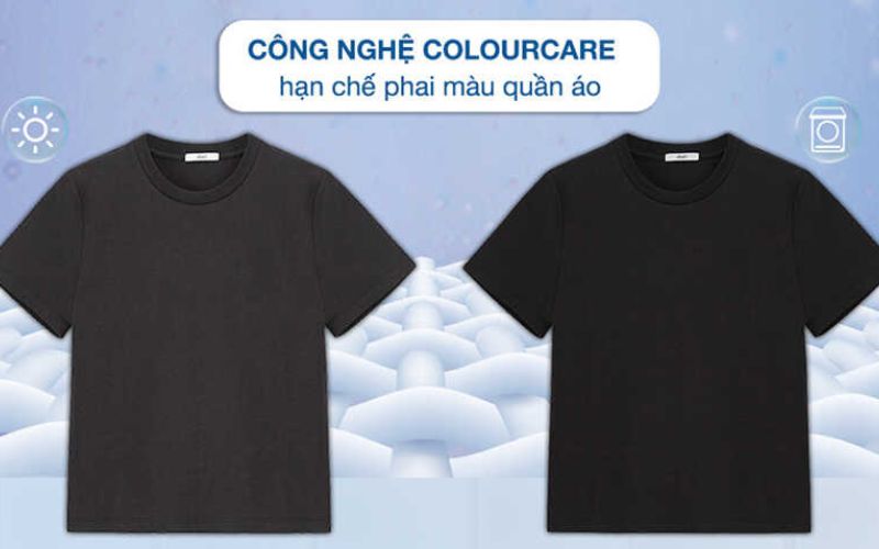 Công nghệ ColourCare giữ sắc màu sợi vải luôn bền đẹp, tươi mới Công nghệ ColourCare giữ sắc màu sợi vải luôn bền đẹp, tươi mới