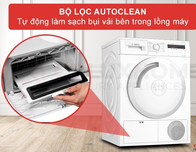 Bộ lọc cửa và công nghệ AutoClean cho quần áo được làm sạch tối ưu Bộ lọc cửa và công nghệ AutoClean cho quần áo được làm sạch tối ưu
