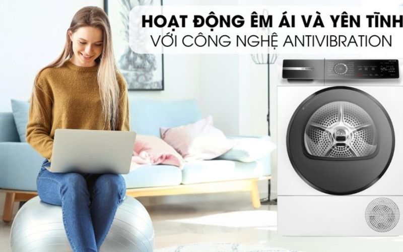 Công nghệ AntiVibration cho máy sấy vận hành êm ái hơn  Công nghệ AntiVibration cho máy sấy vận hành êm ái hơn