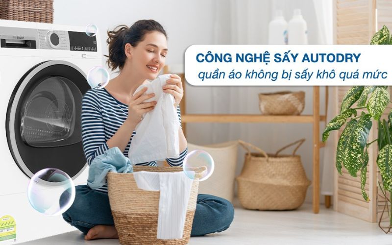 Công nghệ sấy AutoDry điều chỉnh mức độ sấy tối ưu  Công nghệ sấy AutoDry điều chỉnh mức độ sấy tối ưu