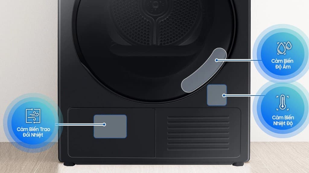 Máy sấy Heatpump Samsung 9Kg DV90T7240BB/SV Máy sấy Heatpump Samsung 9Kg DV90T7240BB/SV