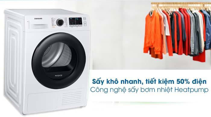 Máy sấy Heatpump Samsung 9Kg DV90TA240AE/SV Máy sấy Heatpump Samsung 9Kg DV90TA240AE/SV