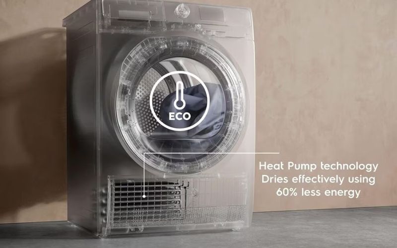 Công nghệ HeatPump chăm sóc quần áo hiệu quả, tiết kiệm 60% điện năng
