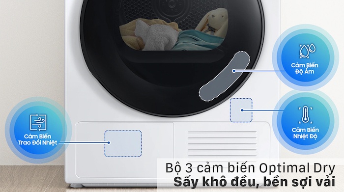 Máy sấy Samsung AI Heatpump 9 KG DV90T7240BH/SV Máy sấy Samsung AI Heatpump 9 KG DV90T7240BH/SV