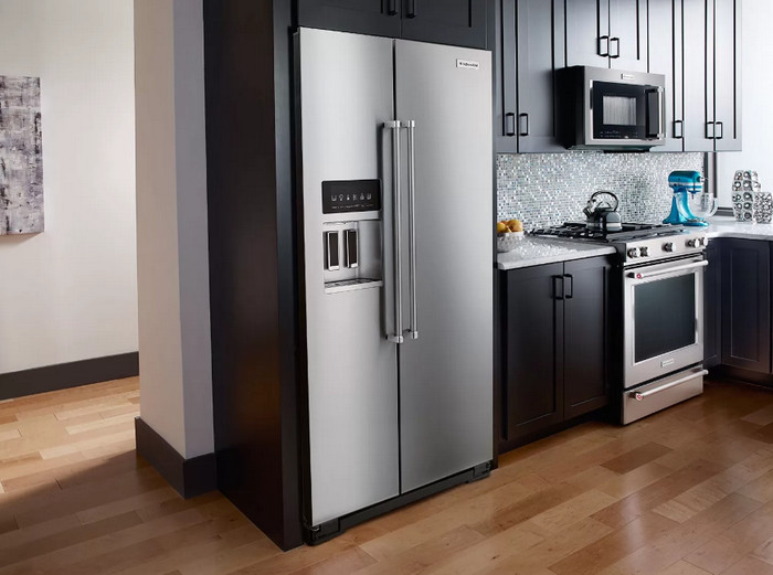 Công nghệ side by side tích hợp trên tủ lạnh LG