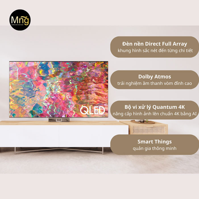 Tivi QA85Q80B với kích thước siêu lớn lên đến 85 inch
