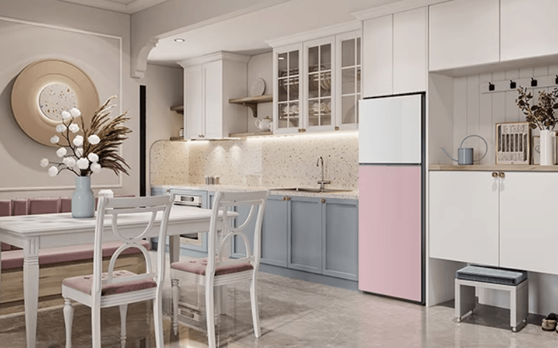 Tủ lạnh Samsung Inverter 348 lít Bespoke RT35CB56448CSV màu hồng sẽ là món quà đặc biệt khiến nàng thích thú Tủ lạnh Samsung Inverter 348 lít Bespoke RT35CB56448CSV màu hồng sẽ là món quà đặc biệt khiến nàng thích thú