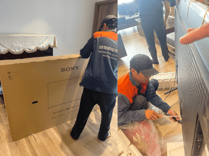 Các đơn hàng được giao ngay sau 2 giờ đặt hàng, kỹ thuật viên hỗ trợ lắp đặt miễn phí