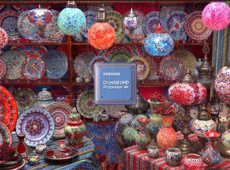 Bộ xử lý Crystal 4K và độ phân giải 4K cho hình ảnh mượt mà sắc nét  Bộ xử lý Crystal 4K và độ phân giải 4K cho hình ảnh mượt mà sắc nét