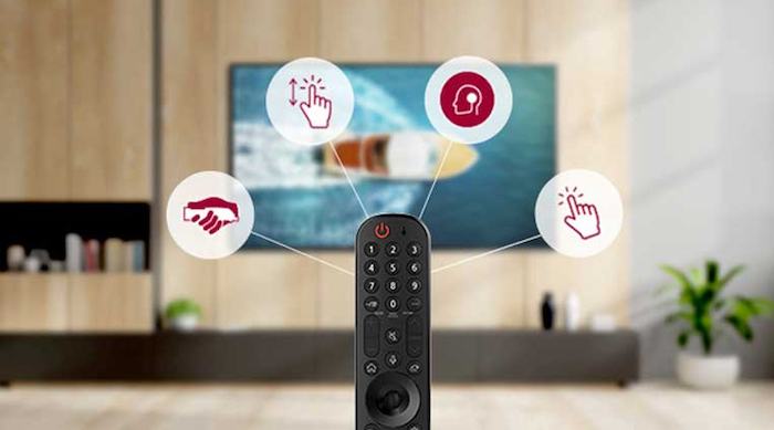 Tính năng điều khiển từ xa Magic Remote của Smart Tivi LG 43 inch 43LM5750PTC FHD ThinQ AI
