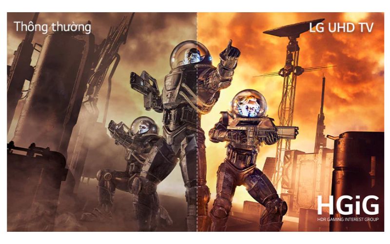 Chế độ HGiG chơi game đồ họa HDR sắc nét, mượt mà