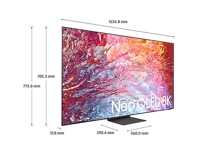 Thiết kế viền siêu mỏng mang lại sự sang trọng cho tivi QA55QN700B