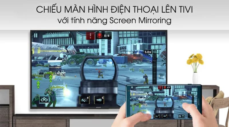 Tính năng Screen Mirroring trên Tivi Sony 4K Tính năng Screen Mirroring trên Tivi Sony 4K
