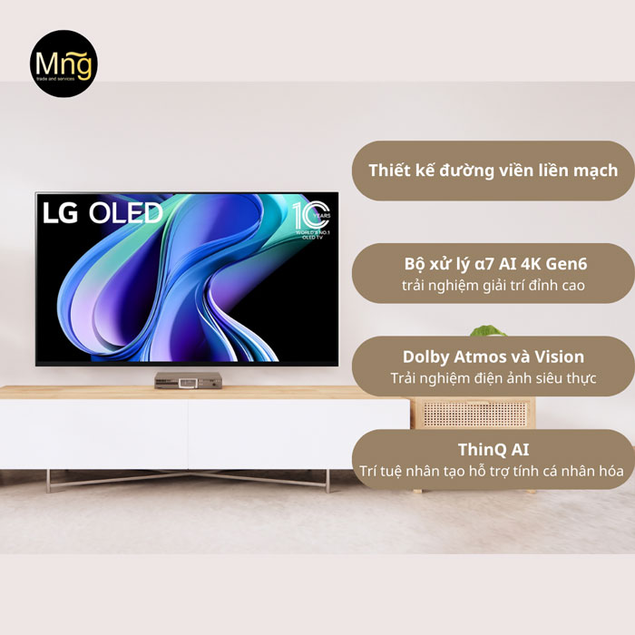 Tivi 65A3PSA với kích thước 65 inch phù hợp với không gian lắp đặt có diện tích từ 25 - 30m2 