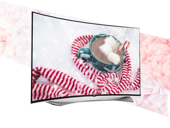 Tivi 65UG870T với thiết kế màn hình cong