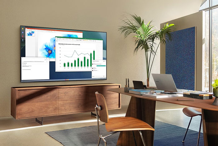 Với màn hình lớn 75 inch, người dùng có thể sử dụng Tivi 75AU8100