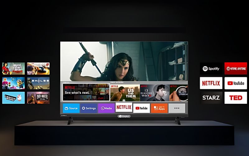 Tivi Casper có khả năng truy cập vào rất nhiều ứng dụng trực tuyến phổ biến  Tivi Casper có khả năng truy cập vào rất nhiều ứng dụng trực tuyến phổ biến