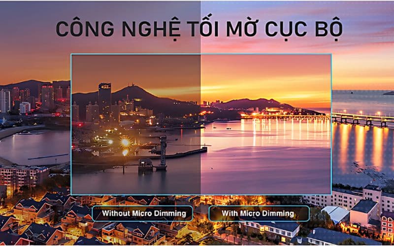 Micro Dimming cải thiện chi tiết hình ảnh trong các cảnh tối